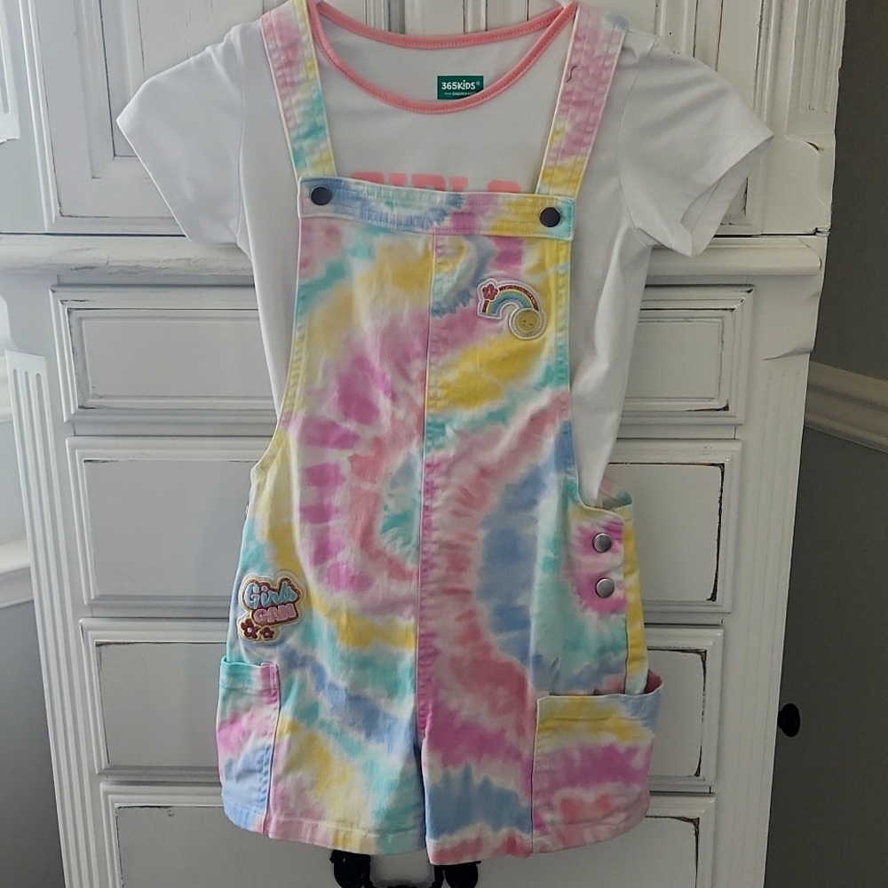 Girls overall set  (size 8)